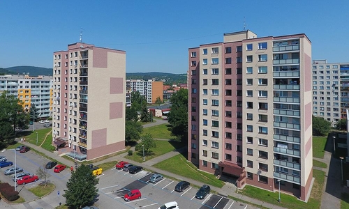 Fotografie realizací fasád pro bytový dům